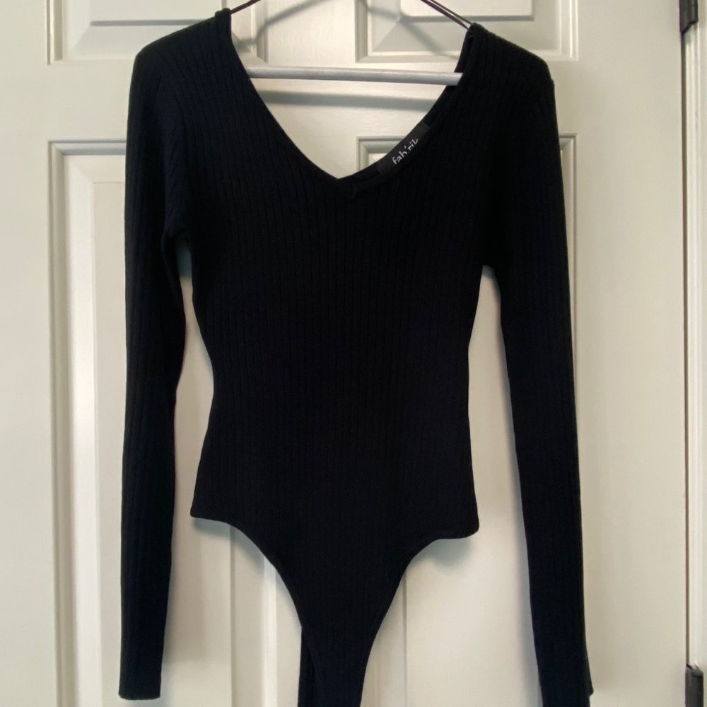 NEW! Fabrik - Black Bodysuit - Medium